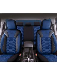 Комплект калъфи за седалки Panda Paris, синьо-черни, 11 части