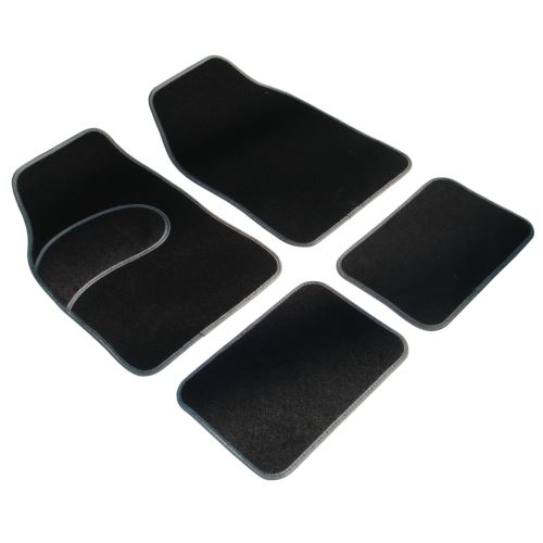 Стелки мокет с цветен кант, комплект 4 части