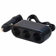 Троен разклконител с кабел RoGroup, 12/24V