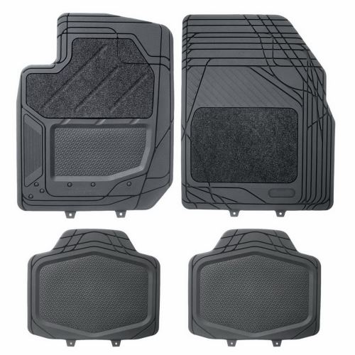 Черен PVC – черен мокет, съвместим с Peugeot, 4 бр/к-т