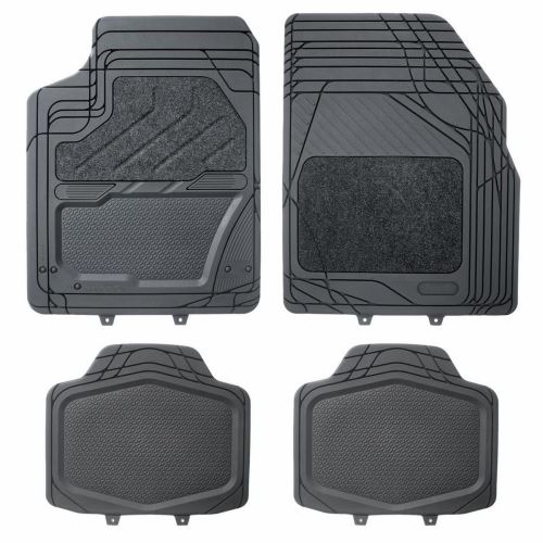 Черен PVC – черен мокет, съвместим с Citroen, 4 бр/к-т